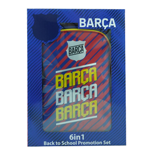 ست 6 در 1 کوله پشتی چرخدار 40 سانتی بارسلونا مدل Rainbow Max - Backpack - Trolly Bag - Promotion Items 6 in 1 - FC Barcelona